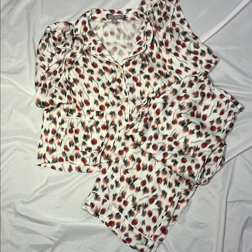 J. Crew Multicolor Patterned Pajama Set